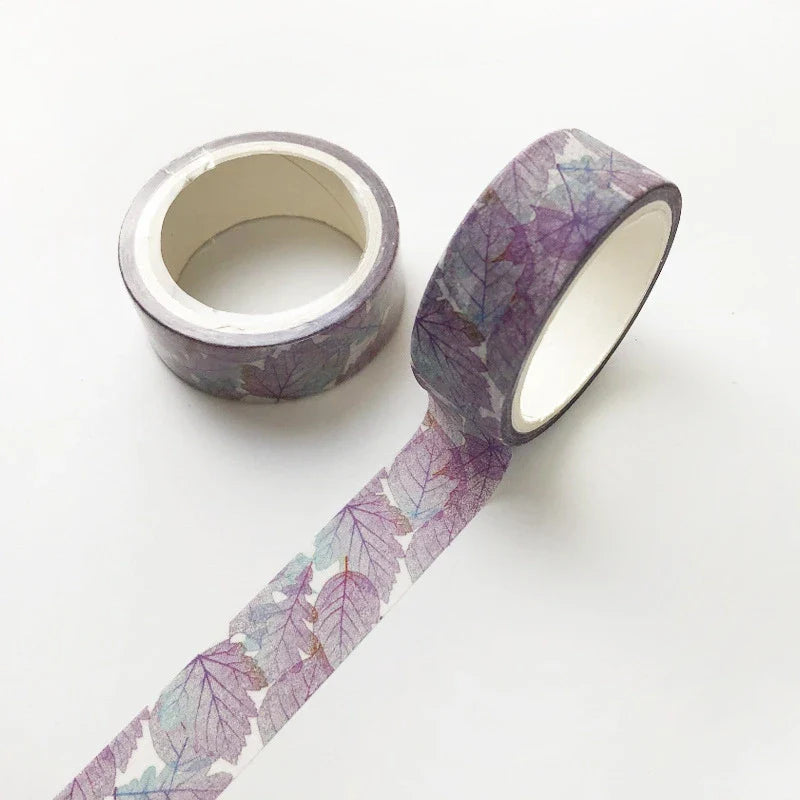 Green Plant Floral Washi Tape – DIY Decorative Adhesive for Scrapbooking, School, & Handmade Crafts