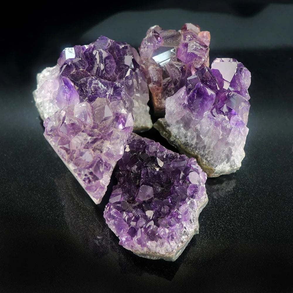Amethyst Geode Crystal Wand — 10-70g Natural Quartz Stone Point for Energy Healing & Home Décor (30-50mm)