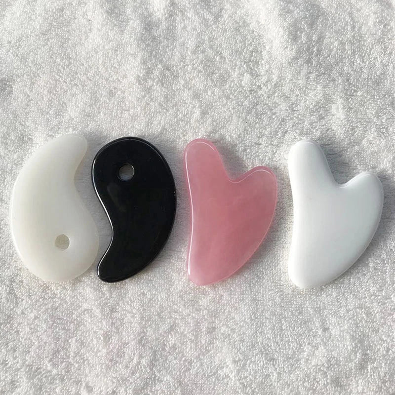 Heart Shape Beeswax Gua Sha Massage Tool – SPA Scraping Face Massager & Acupuncture Guasha Board