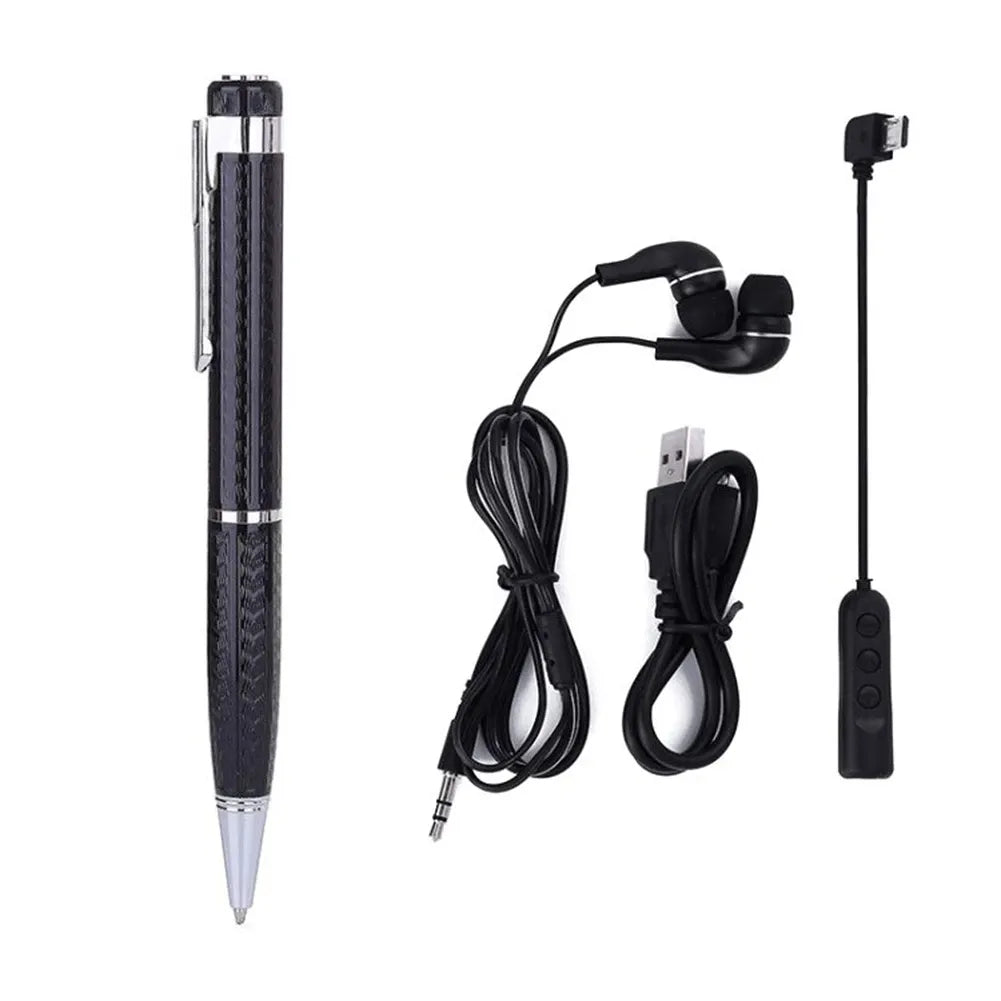 Digital Voice Recorder Pen - Professional Long Distance Audio Sound Recording, U Disk, 8GB/16GB/32GB, WAV 192Kbps, Activated Dictaphone