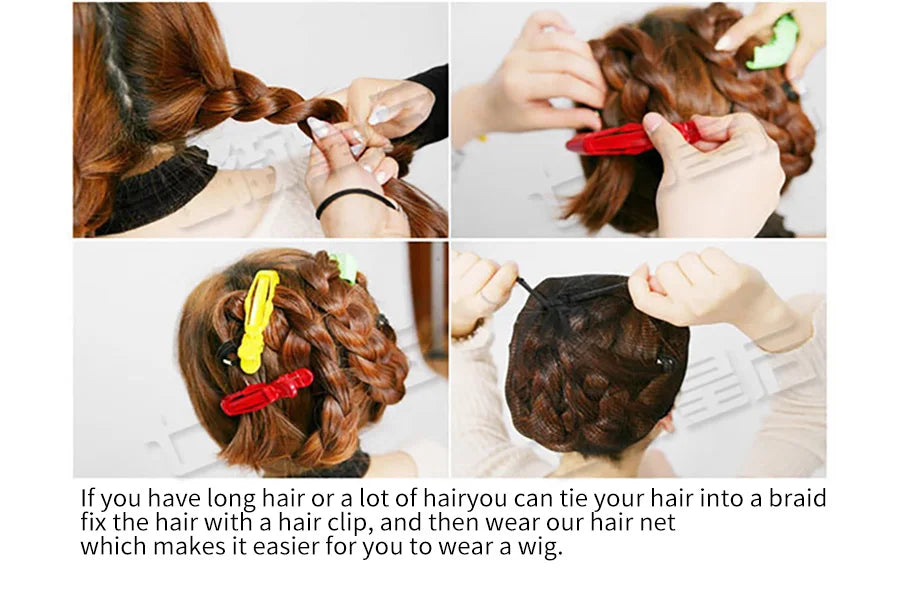 7JHH Brown Ash Long Deep Wave Lolita Wig for Women — Synthetic Hair with Bangs, Thick Curly Fashion Wig