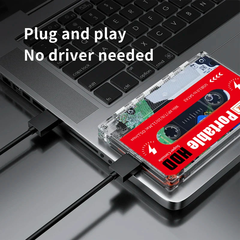 KINHANK Super Console 2TB Portable Retro Game HDD – 120,000+ Games for SS/MAME/DC/NAOMI, Plug & Play for PC/Laptop, Kids Game Player