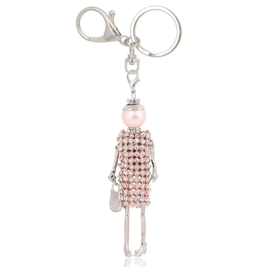 Trendy Women’s Metal Charm Keychain 2026 – Cute Statement Bag Pendant Jewelry Gift for Ladies