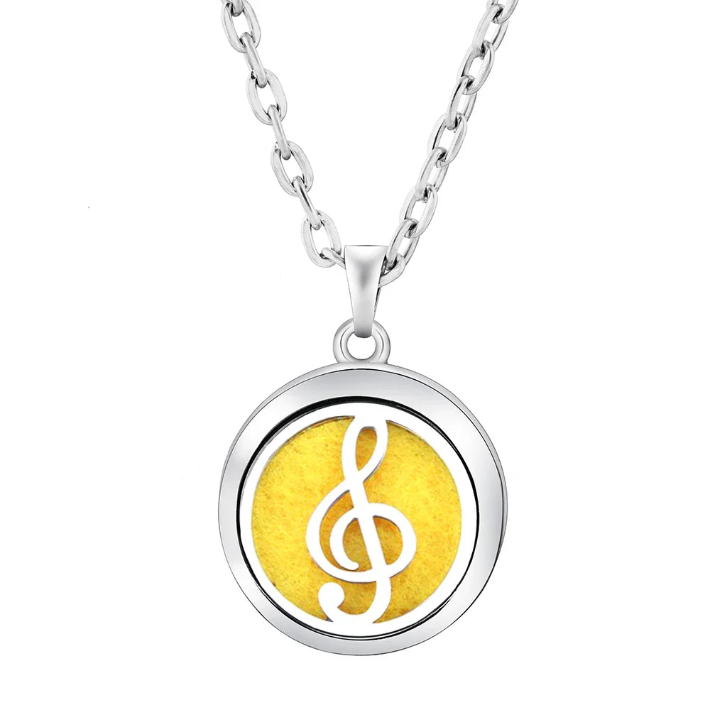 Stainless Steel Tree of Life Aromatherapy Necklace – Essential Oil Diffuser Pendant for Women