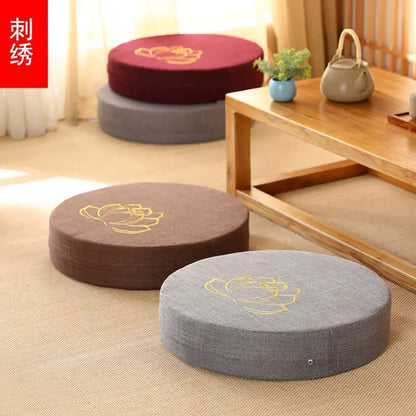 40x6cm Yoga Meditation Cushion – Firm PEP Backrest Pillow, Japanese Tatami Mat, Removable & Washable