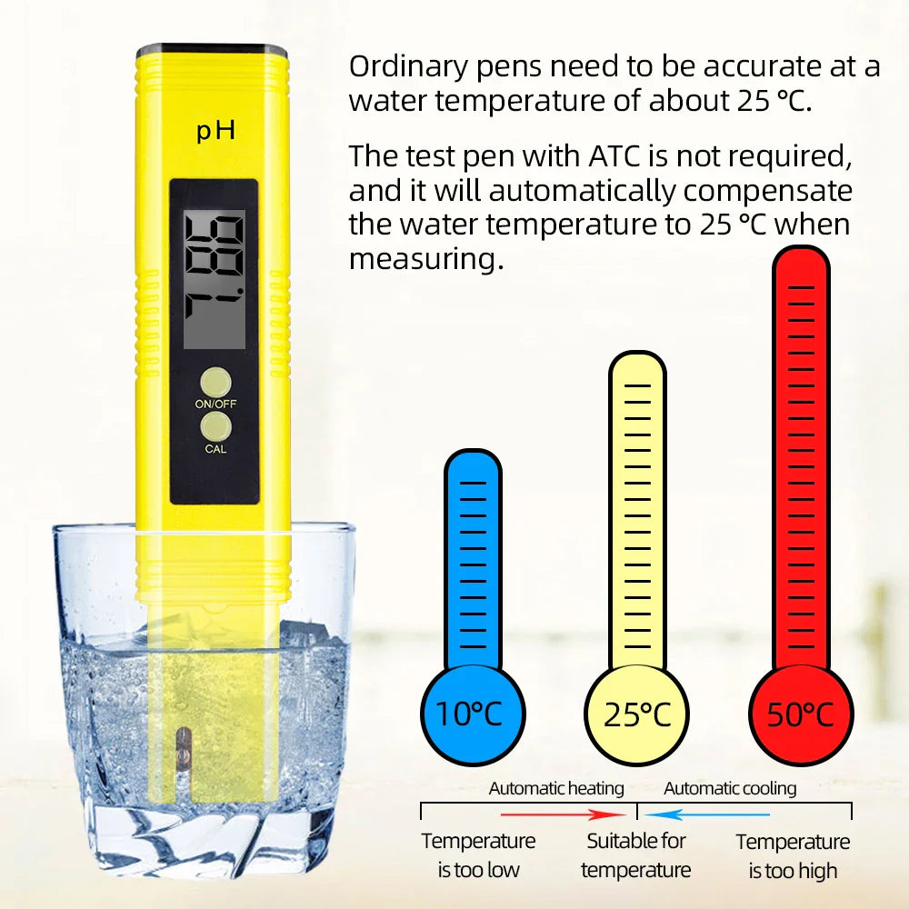 PH & TDS Meter Digital Water Quality Tester - 0-14 PH, 0-9990PPM, LCD Water Purity Analyzer for Aquarium & Filter