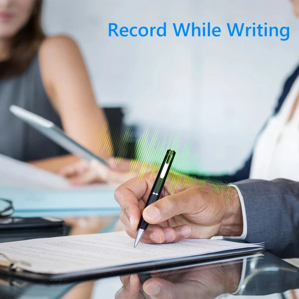 Digital Voice Recorder Pen - Professional Long Distance Audio Sound Recording, U Disk, 8GB/16GB/32GB, WAV 192Kbps, Activated Dictaphone