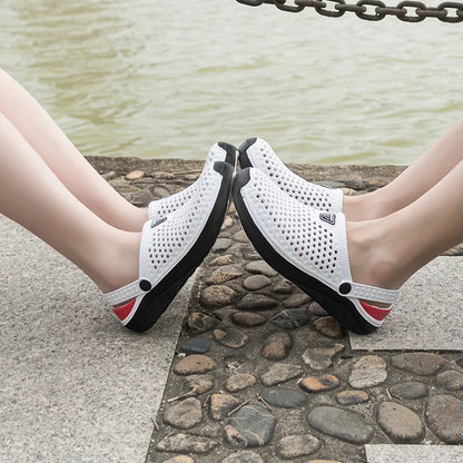 Unisex Fashion Beach Sandals – Waterproof Anti-Slip Flip Flops with Thick Sole for Men & Women