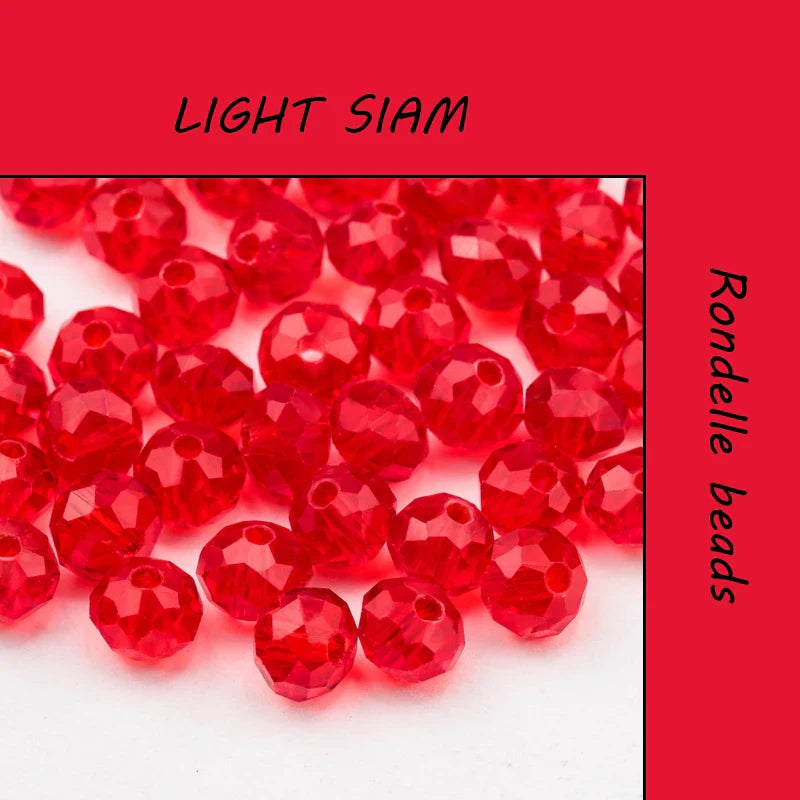 300PCS 4mm Round Crystal Glass Beads Set – Colorful Spacer Beads for Bracelet Jewelry Making & DIY Crafts (Buy 1 Get 1 Free)