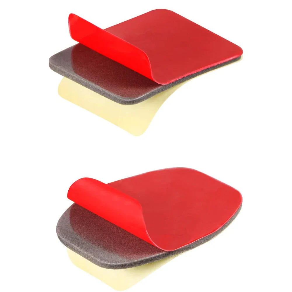 Flat & Curved Adhesive Mount Set for GoPro Hero 11/10/9/8 – Xiaomi Yi 4K, SJCAM Action Camera Mounting Stickers Accessories
