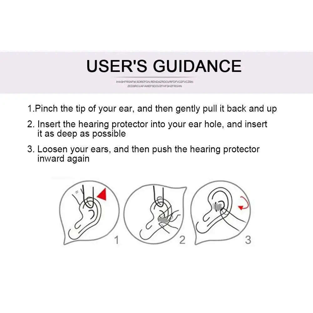 Silicone Noise Reduction Earplugs for Sleep – Soundproof, Anti-Bruit, Comfortable Ear Plug with Carrying Case