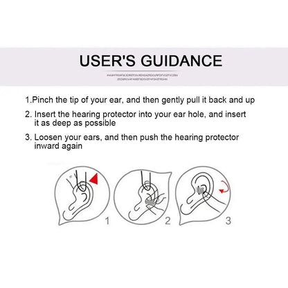 Silicone Noise Reduction Earplugs for Sleep – Soundproof, Anti-Bruit, Comfortable Ear Plug with Carrying Case
