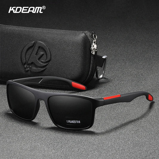 KDEAM Ultra-Light Polarized Sports Sunglasses for Men & Women – TAC 1.1mm Lens, Category 3 Driving Sun Glasses