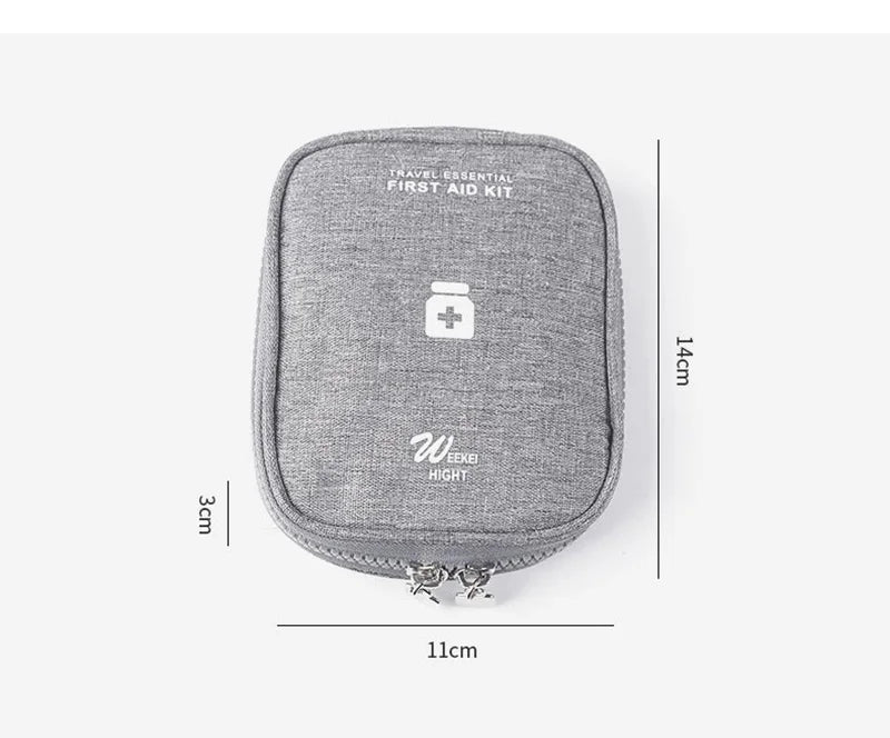 Mini Portable Medicine Storage Bag — Travel First Aid Organizer for Camping, Emergency, and Survival, Pill Case