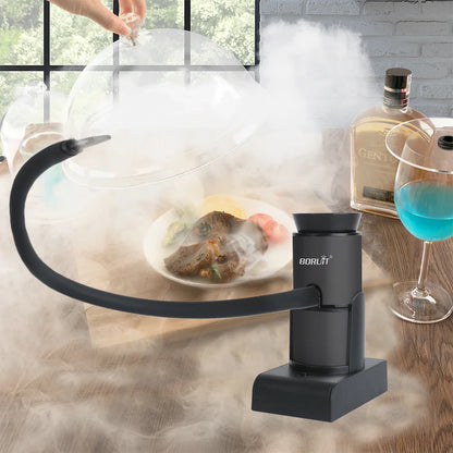 BORUiT SK305 Smoke Infuser – Portable Molecular Cuisine Smoking Gun, Cold Smoke Generator for Meat, BBQ & Cocktails
