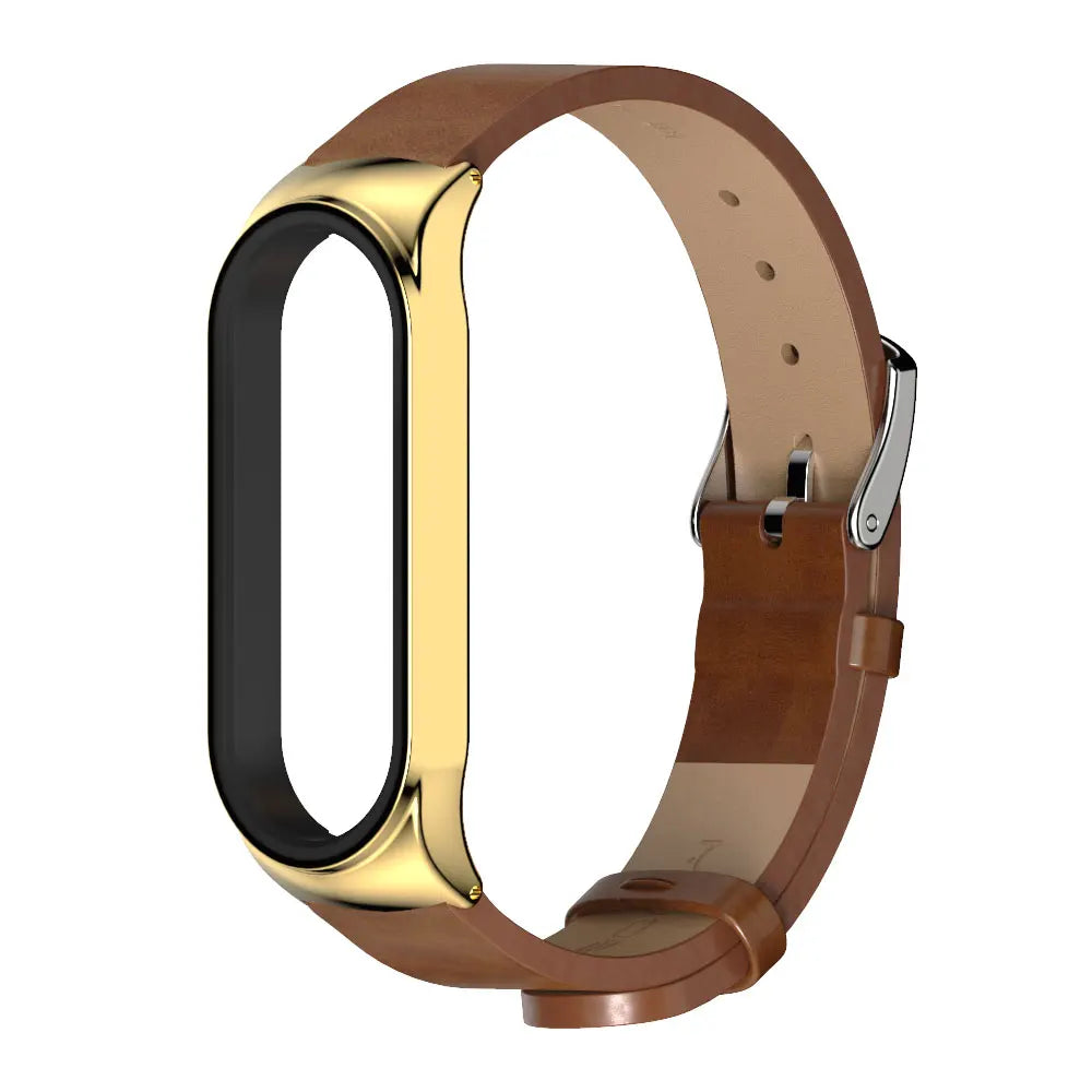 Leather Strap for Xiaomi Mi Band - Stylish Replacement Wristband for Mi Band 10/9/8/7/6/5 Mijobs Design