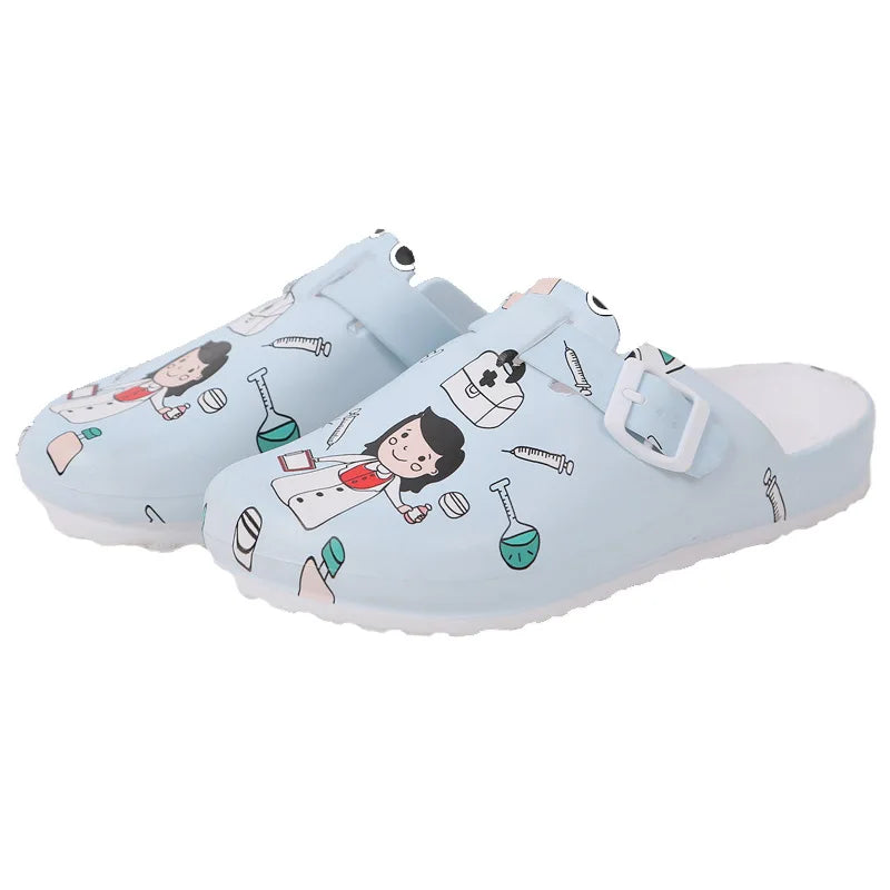 Women's Medical Shoes - EVA Non-Slip Laboratory Clogs for Doctors and Nurses, Casual Beach Surgical Work Slippers