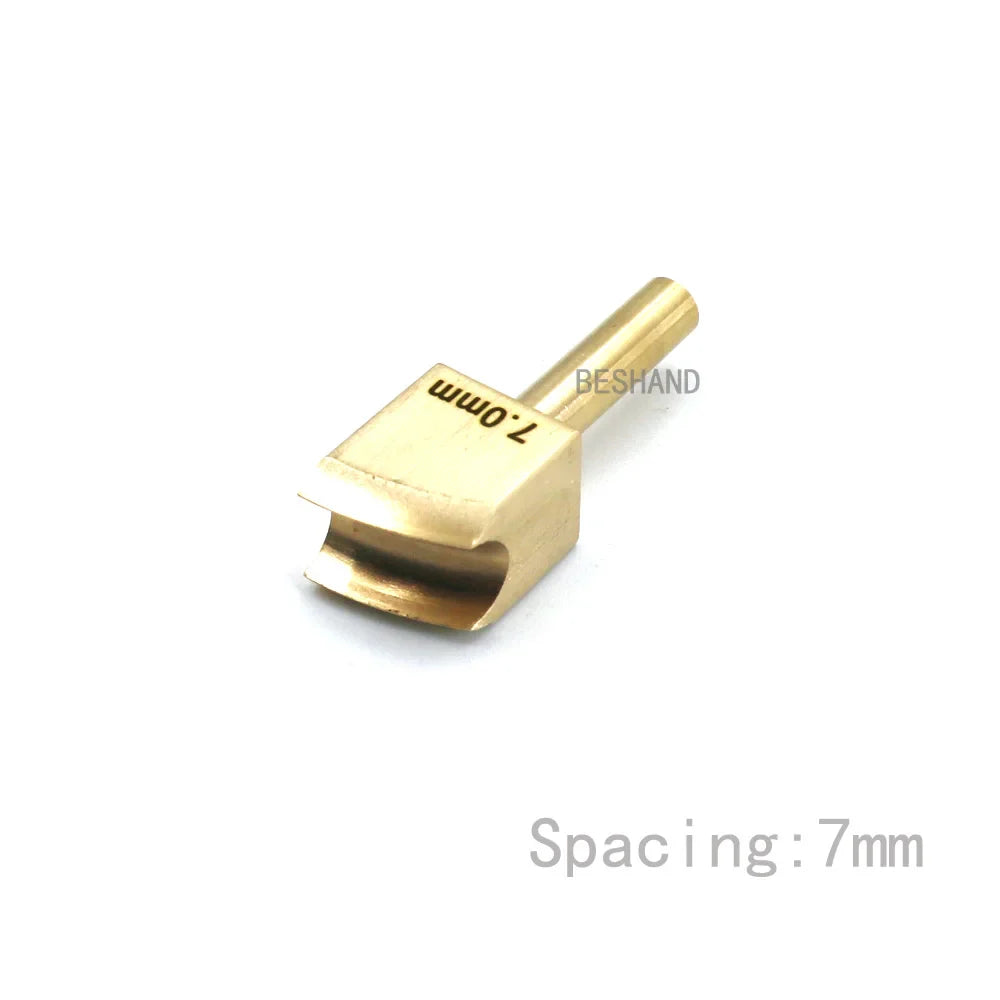 Brass Leather Edge Creaser Set – Soldering Iron Tips & Edging Tools for DIY Leather Craft Polishing & Sealing