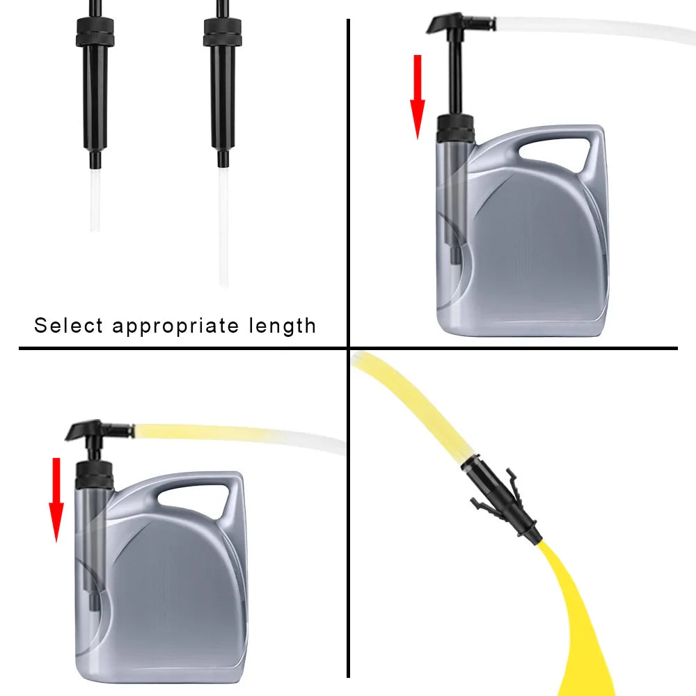 High-Pressure Car Oil Change Pump - Diesel & Gasoline Fuel Suction Hand Pump for Trucks, Motorcycles - Convenient Accessories