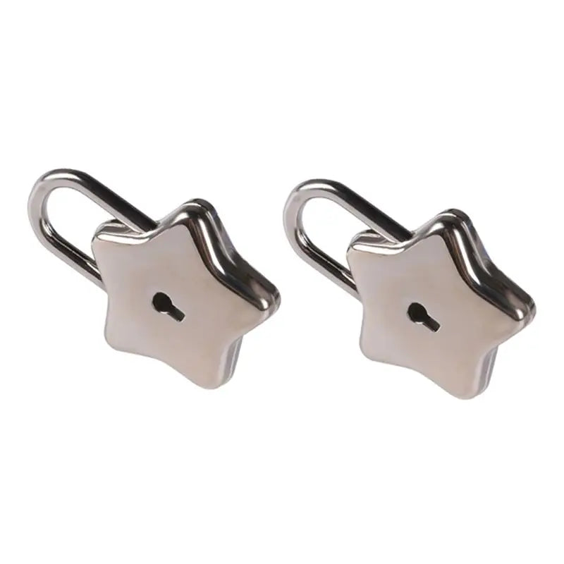 Metal Star Shape Padlock with Key | Security Lock for Diaries, Purses, Handbags, Suitcases & Boxes