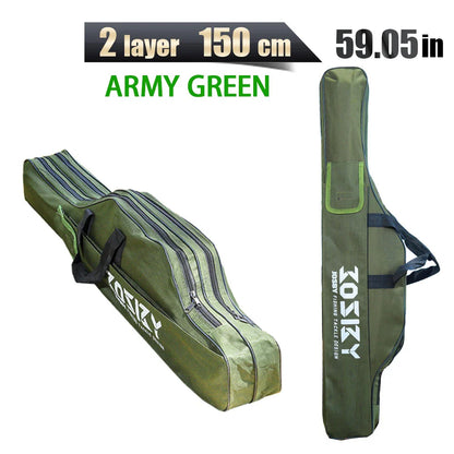 PROXPE Foldable Oxford Fishing Rod Bag – Multi-Purpose Fishing Gear Storage, 60-180cm High Quality