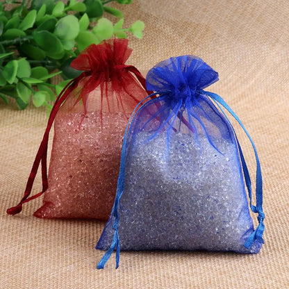 Organza Gift Bags - 50/100pcs Drawstring Jewelry Pouches 24 Colors for Wedding Christmas Candy Gift Packaging