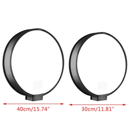 30cm/40cm Universal Mini Round Softbox – Portable Flash Diffuser for DSLR Cameras & Speedlite Photo Shooting
