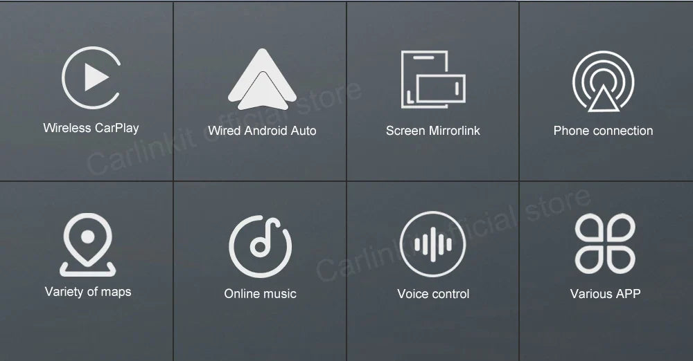 Carlinkit Wireless CarPlay Activator & Android Auto Wired USB Dongle AI Box with Bluetooth Charger & MirrorLink for Android Radio
