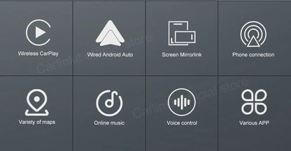 Carlinkit Wireless CarPlay Activator & Android Auto Wired USB Dongle AI Box with Bluetooth Charger & MirrorLink for Android Radio