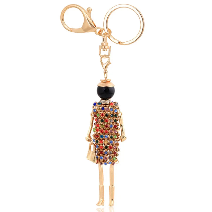 Trendy Women’s Metal Charm Keychain 2026 – Cute Statement Bag Pendant Jewelry Gift for Ladies