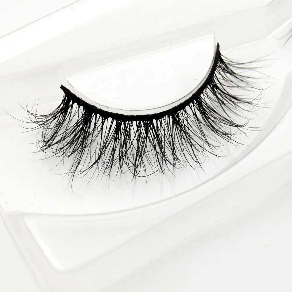 Visofree 3D Mink Eyelashes – Thick Handmade Full Strip Cruelty-Free False Lashes for Makeup M56