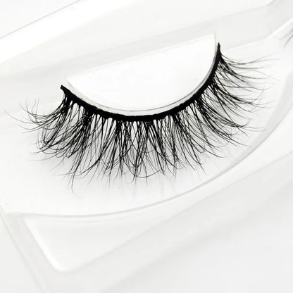 Visofree 3D Mink Eyelashes – Thick Handmade Full Strip Cruelty-Free False Lashes for Makeup M56