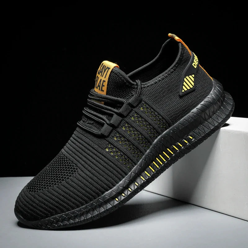 Fashion Sneakers for Men – Lightweight Casual Lace-Up Shoes, Breathable Walking Footwear