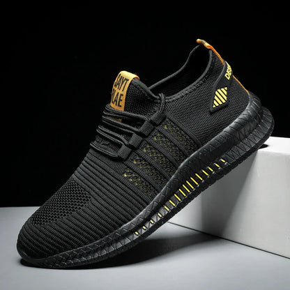 Fashion Sneakers for Men – Lightweight Casual Lace-Up Shoes, Breathable Walking Footwear