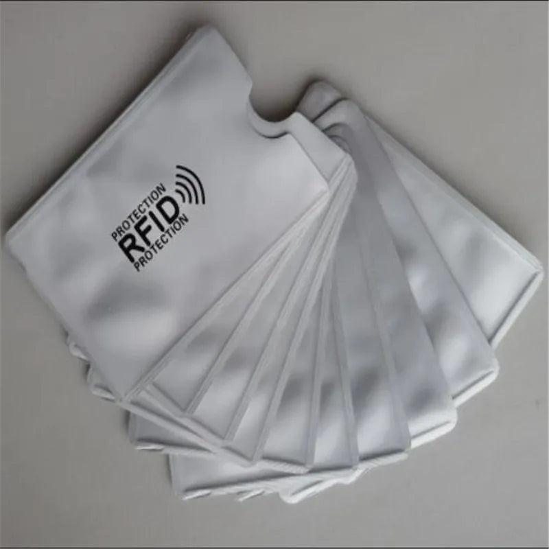 20PCS RFID Card Holder Sleeves - NFC Blocking Aluminum Metal Credit Card Protector Case