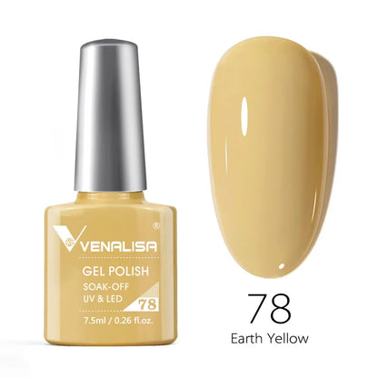 VENALISA 7.5ml HEMA-Free Nail Gel Polish – VIP4 Semi-Permanent Soak-Off UV/LED Gel Varnish, Full Coverage Nail Lacquer