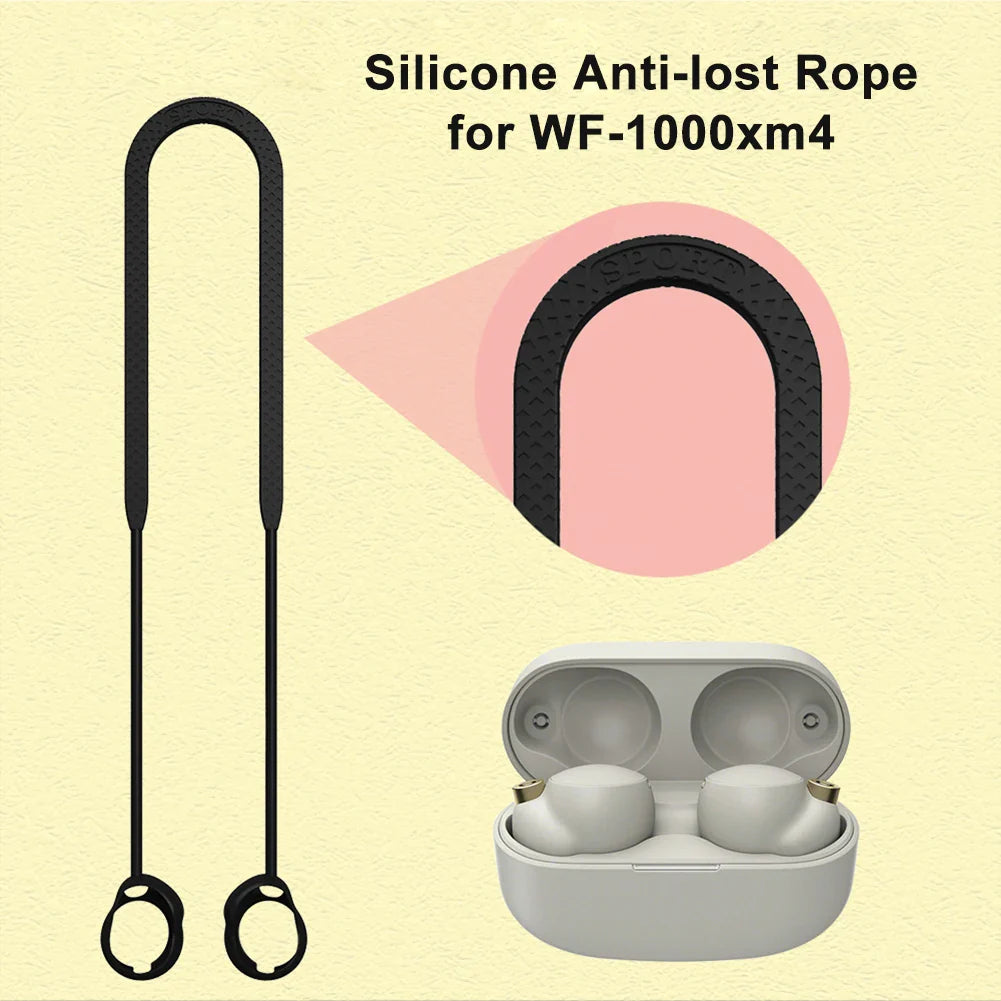 Sony WF-1000XM4 Anti-Lost Waterproof Earphone Rope | Neck Strap Lanyard for Wireless Headphones