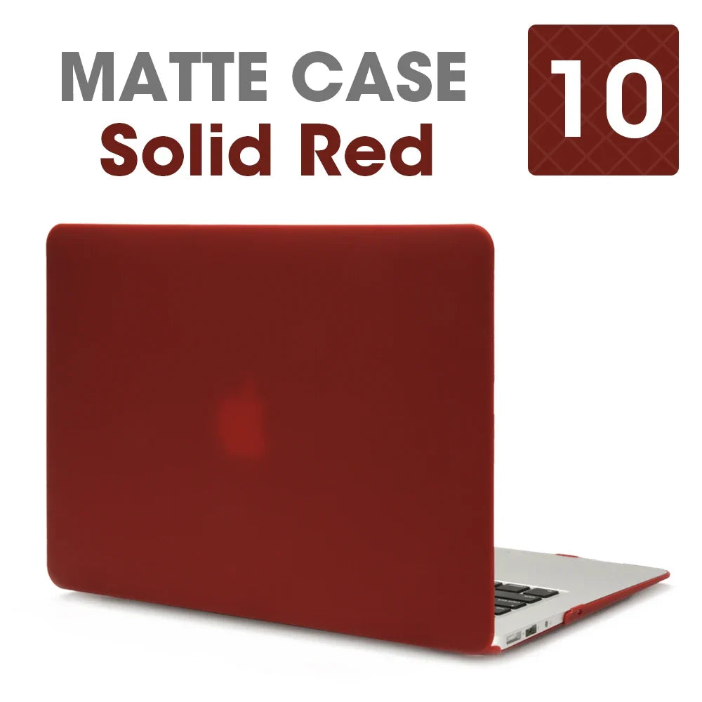 Matte Laptop Case Cover for MacBook Air & Pro - Slim Protective Hard Shell Case for 11 13 15 16 Inch Retina Touch Bar Models