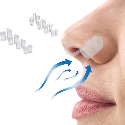 8PCS Anti-Snoring Nose Clips – Nasal Dilator Silent Sleep Aid Device for Men