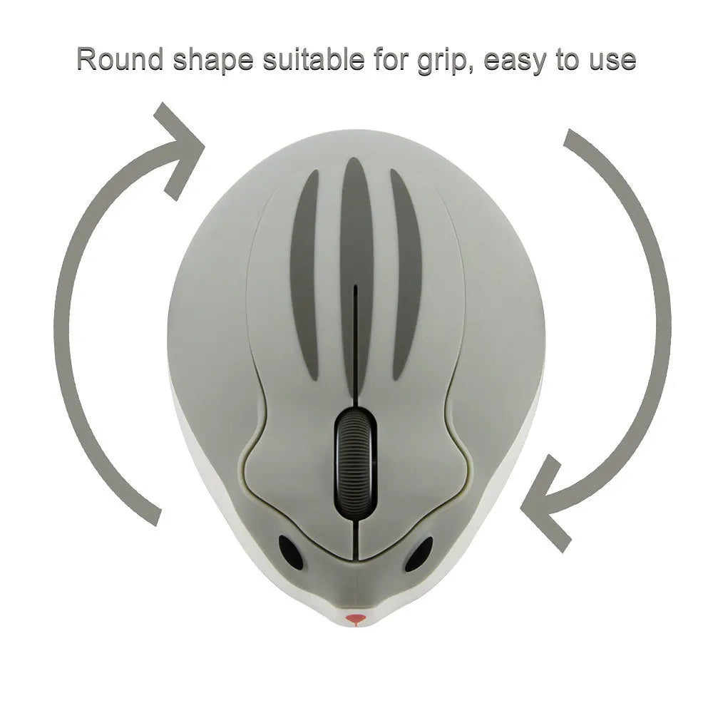 Creative Hamster Design Wireless Mouse: Cute Ergonomic 2.4G Mause, 1200 DPI Optical Mini Mice - Perfect Kid Gift for PC or Laptop