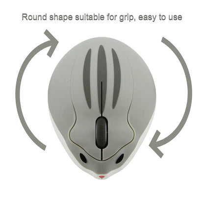 Creative Hamster Design Wireless Mouse: Cute Ergonomic 2.4G Mause, 1200 DPI Optical Mini Mice - Perfect Kid Gift for PC or Laptop