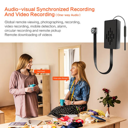 HD 1080P DIY Portable 4K WiFi Mini Camera — P2P Wireless Micro Camcorder with Motion Detection, Loop Recording, Remote Viewing, and Battery