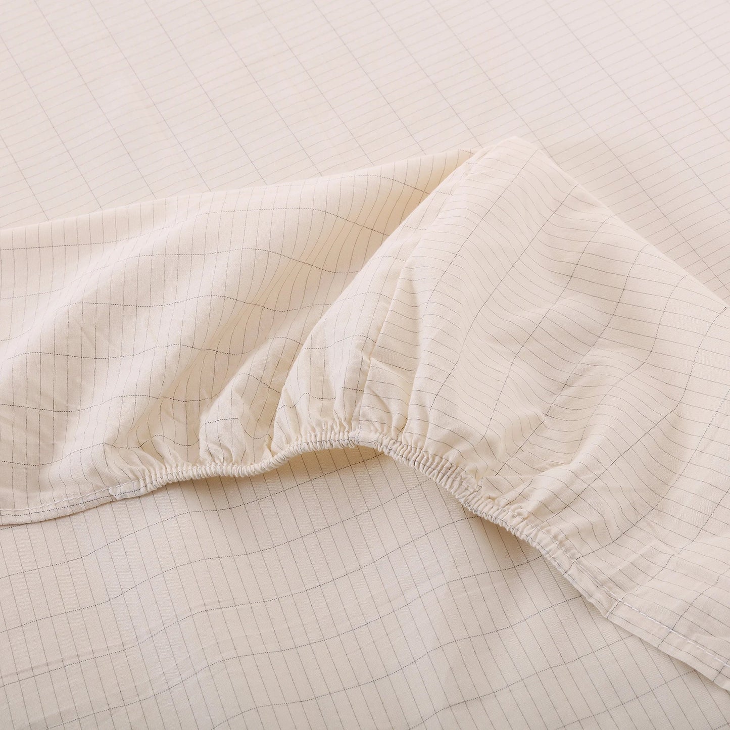 Grounding King Sheet - 95% Organic Cotton, 5% Pure Silver Fiber, Earth-Connected Bedding (198x203cm/78x80in)
