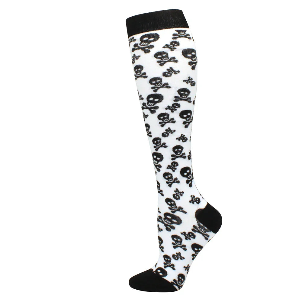 Compression Support Socks for Men & Women – Running Nursing Stockings for Edema, Varicose Veins & Blood Circulation Sports Wear