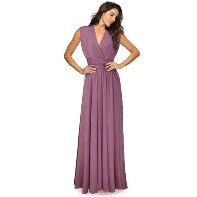 Multiway Convertible Boho Maxi Dress – DIY Wrap Infinity Bandage Long Dress for Women, Party, Bridesmaid & Club Wear