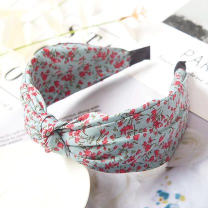 Fashion Leopard Print Headband — Wide Cross Elastic Bow Hairband for Women & Girls Hair Accessories