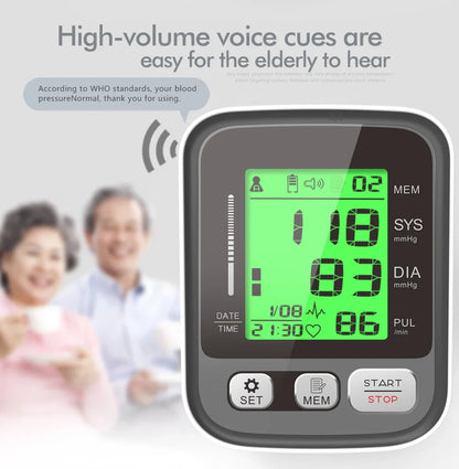 KIUZOU Upper Arm Automatic Blood Pressure Monitor – Sphygmomanometer for Accurate Arterial Pressure Measurement