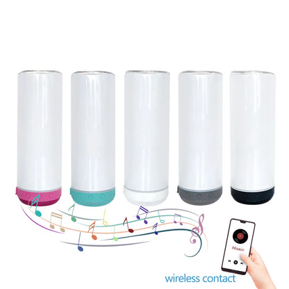 20oz Bluetooth Speaker Stainless Steel Tumbler for Sublimation
