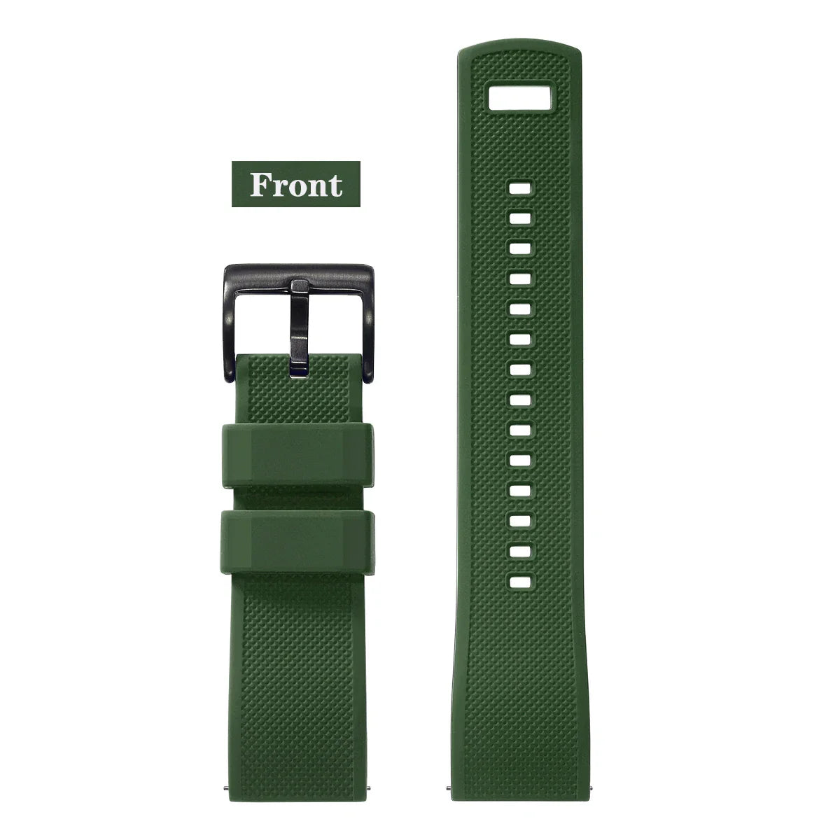 Premium Silicone Watch Band – Quick Release Rubber Strap, 18mm 20mm 22mm Replacement Watchband