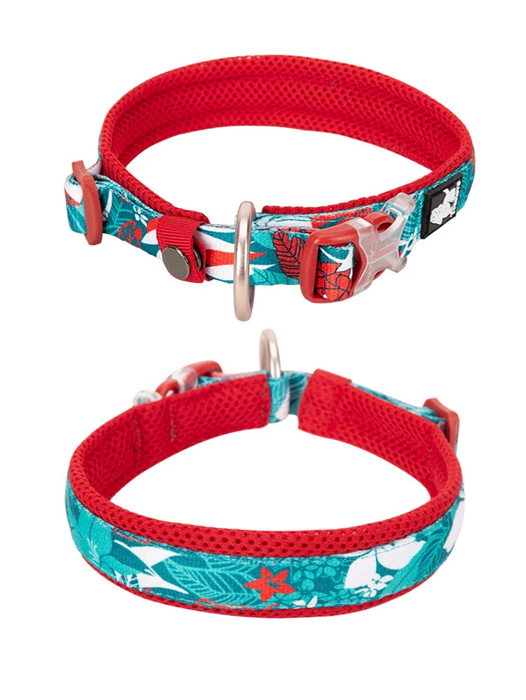 Truelove Floral Pet Collar – Padded Comfort Cushion, Camouflage Design for Small, Medium & Large Dogs, Outdoor Running Collar TLC5273